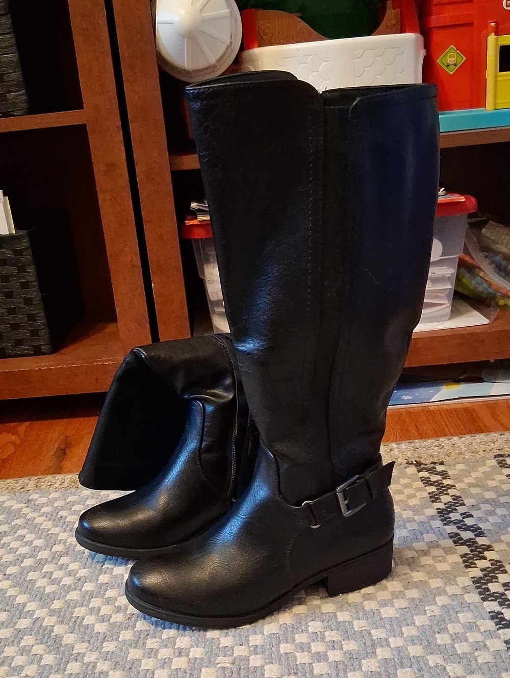 croft & barrow Black Over-the-Knee Riding Boots